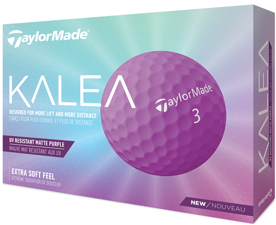 TaylorMade Ladies Kalea Golf Balls Matte Purple LOGO ONLY