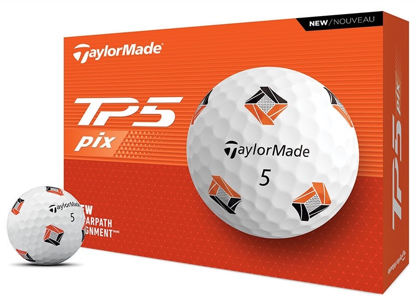 TaylorMade Golf 2024 TP5 pix *1-Dozen* White