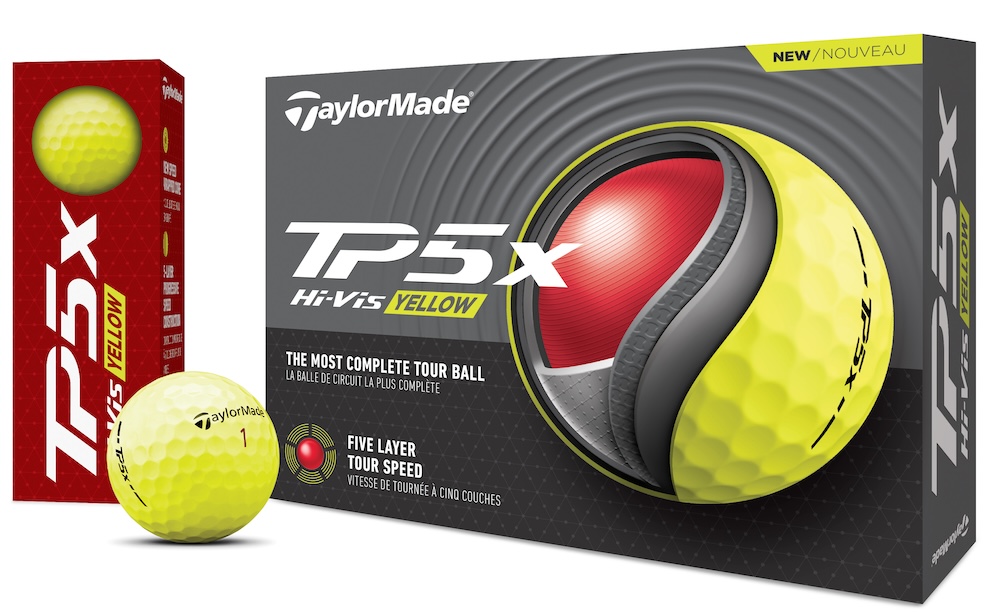 TaylorMade Golf 2024 TP5x *1-Dozen* Yellow LOGO ONLY