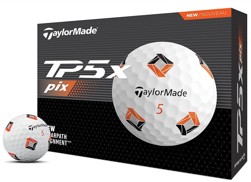 TaylorMade Golf 2024 TP5x pix *1-Dozen* White