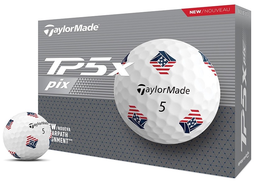 TaylorMade Golf 2024 TP5x pix *1-Dozen* White USA