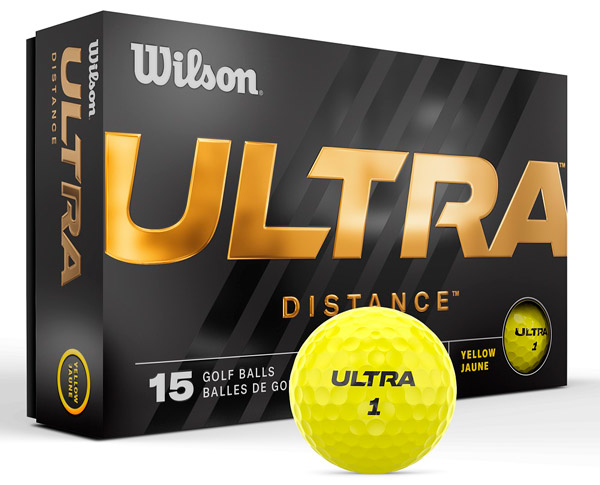 Wilson Ultra Distance Golf Balls 15-Ball Pack Yellow