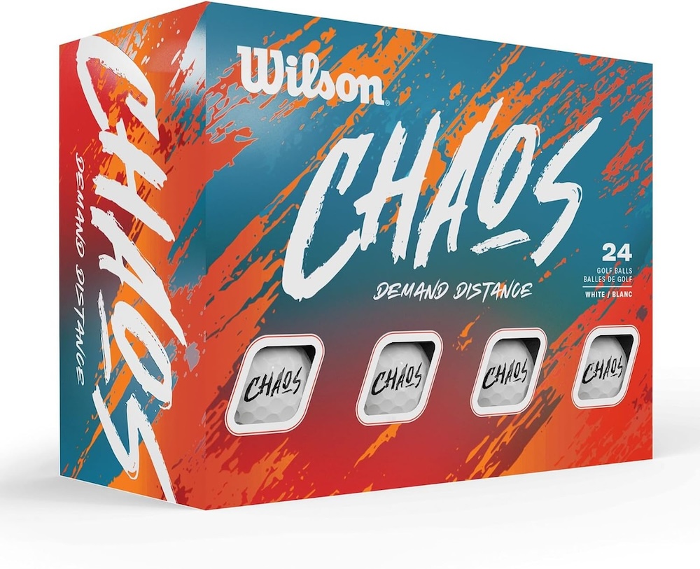 Wilson Chaos Color Golf Balls 24-Pack White