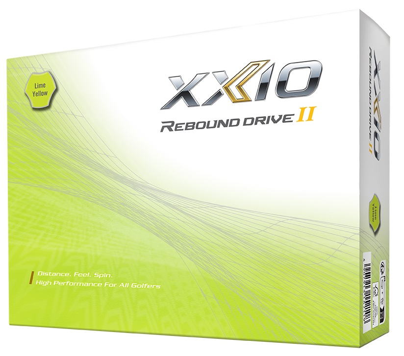 XXIO Rebound Drive II Golf Balls LOGO ONLY 1-Dozen Yellow