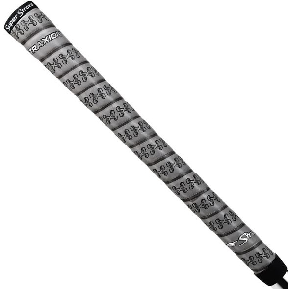 SuperStroke Golf Cross Comfort Traxion Wrap Midsize Golf Grips (13pcs + Golf Grip Kit) Gray