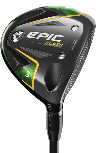 Pre-Owned Callaway Golf Epic Flash Fairway Graphite MLH 15* Regular #3 Fairway [Project X Even Flow Green 5.5 55 Graphite] *Value* LEFT HAND