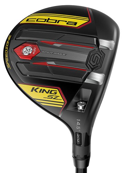 Pre-Owned Cobra King Speedzone Black/Yellow Fairway Graphite MLH 14.5* Stiff #3 Fairway [Project X Even Flow Riptide CB 6.0 50 Graphite] *Excellent* LEFT HAND