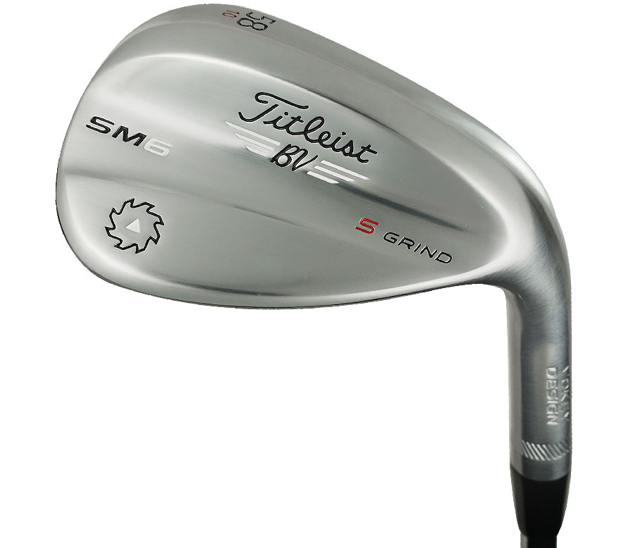 Pre-Owned Titleist Sm6 Tour Chrome Wedge Steel MRH 46* 8* Bounce F Grind Stiff Pitching Wedge [True Temper Dynamic Gold S200 Steel] +0.5" *Value*