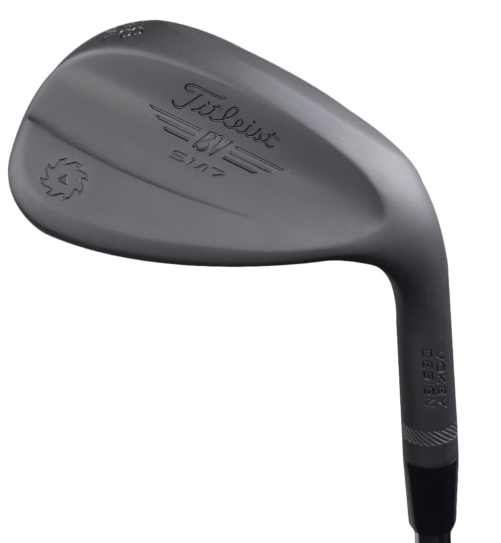 Pre-Owned Titleist Golf Sm7 Jet Black Wedge Steel MRH 50* 8* Bounce F Grind Extra Stiff Gap Wedge [True Temper Dynamic Gold Tour Issue X100 Steel] *Very Good*