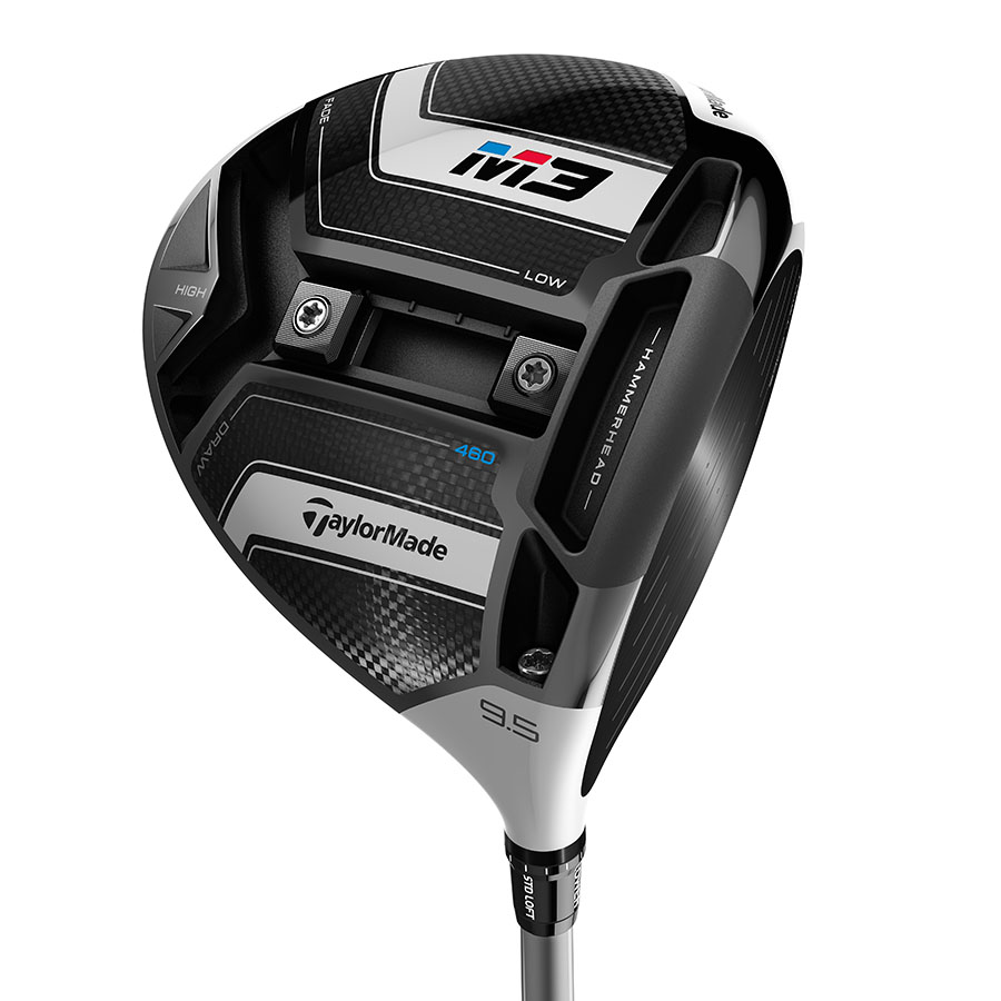 Pre-Owned Taylormade M3 460 Driver Graphite MRH 9.5* Stiff Driver [Mitsubishi Tensei Blue 60 Graphite] *Very Good*