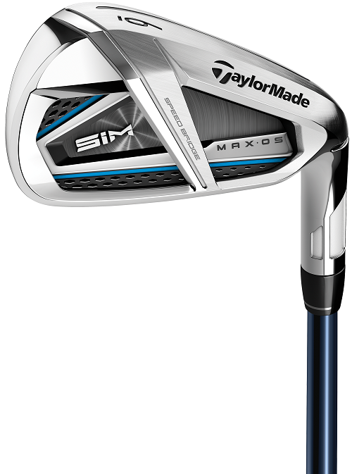 Pre-Owned Taylormade Golf Sim Max Os Iron Set Graphite MRH Senior 5-PW/AW Irons [Fujikura Ventus Blue 5 Graphite] *Very Good*