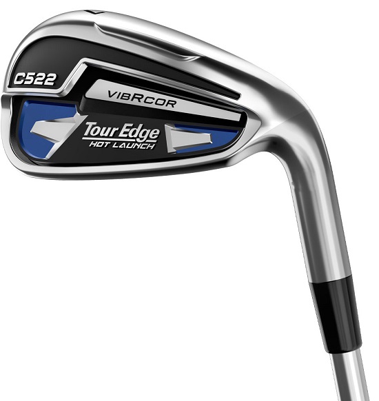 Pre-Owned Tour Edge Golf Hot Launch C522 Irons Steel MRH Stiff 5-PW/AW Irons [KBS Max 80 Steel] *Excellent*