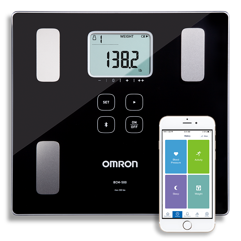 Omron Body Composition Monitor and Scale with Bluetooth Connectivity 6 Body Metrics