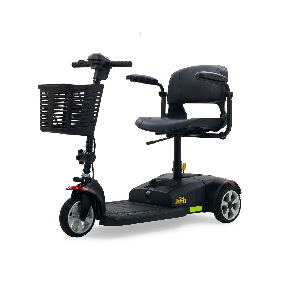 Golden Tech Buzzaround LT 3-Wheel Power Scooter-Red