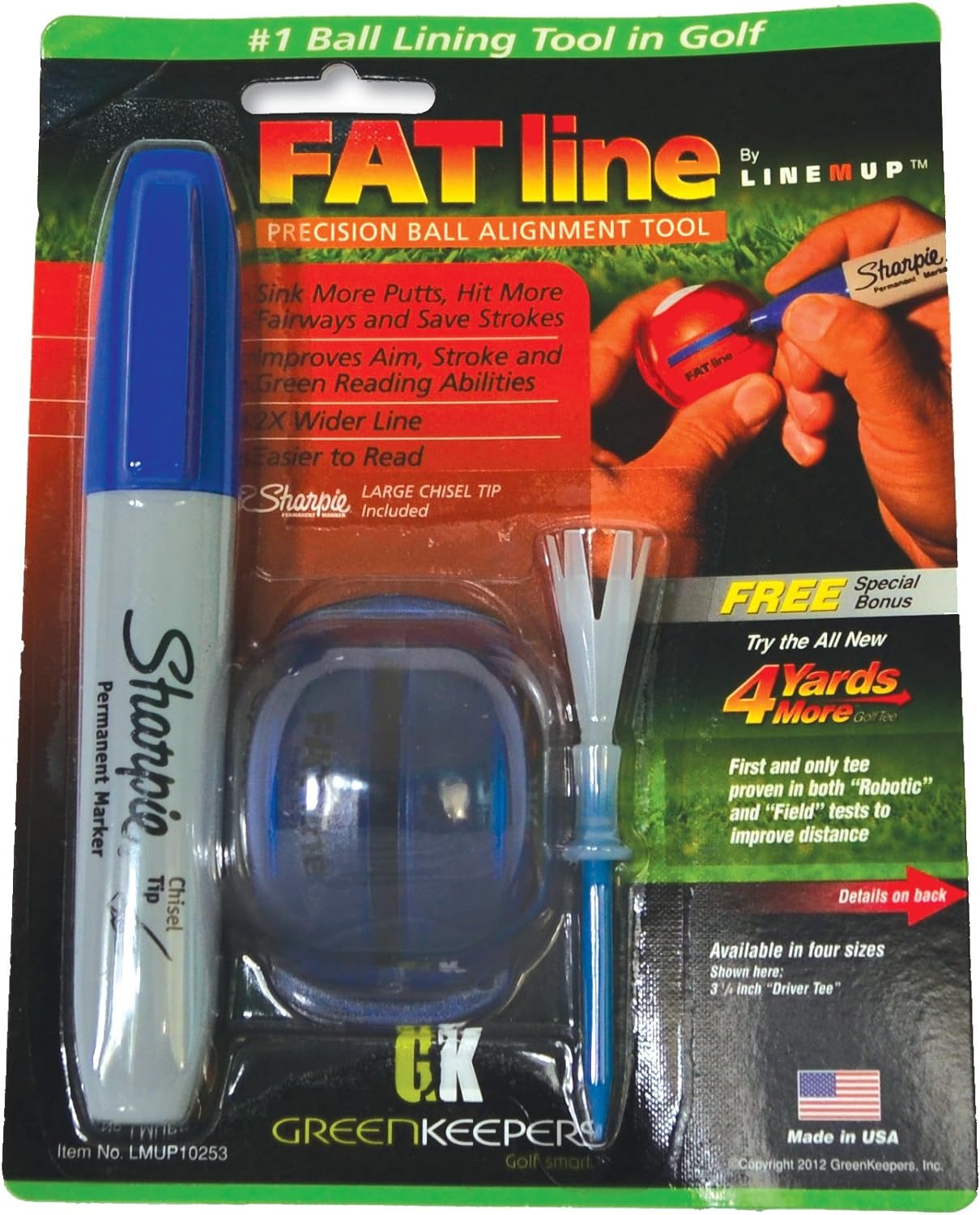 Line M Up Golf Fat Line Ball Alignment Tool