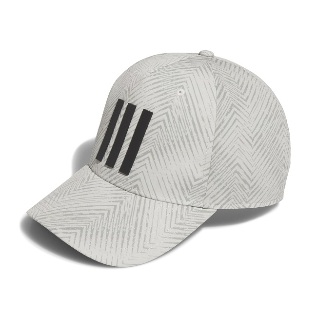 Adidas Golf Tour 3-Stripes Printed Hat Silver Pebble One Size