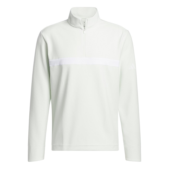 Adidas Golf Ultimate365 Novelty Layer Quarter-Zip Top Crystal Jade Medium