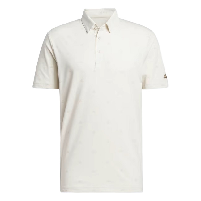 Adidas Golf Go-To Mini-Crest Print Polo