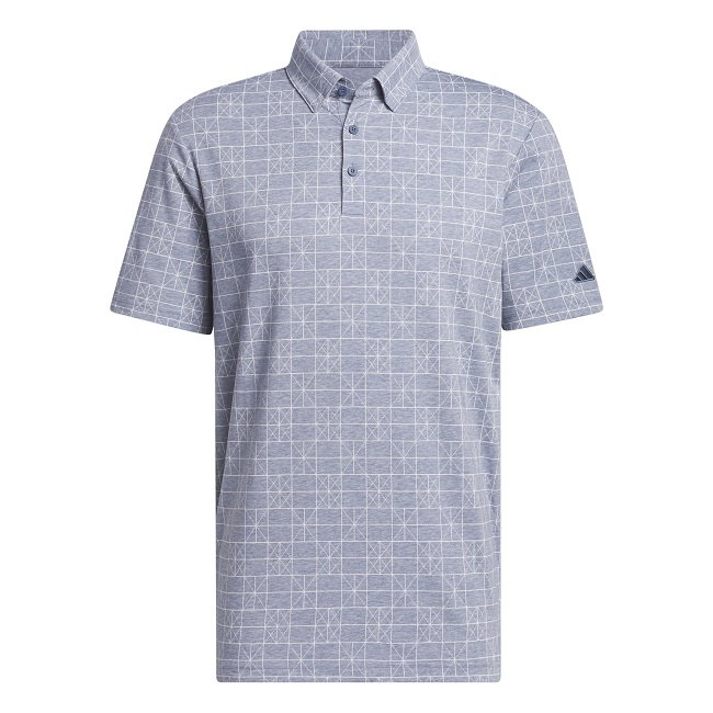 Adidas Golf Go-To Printed Polo Preloved Ink Large