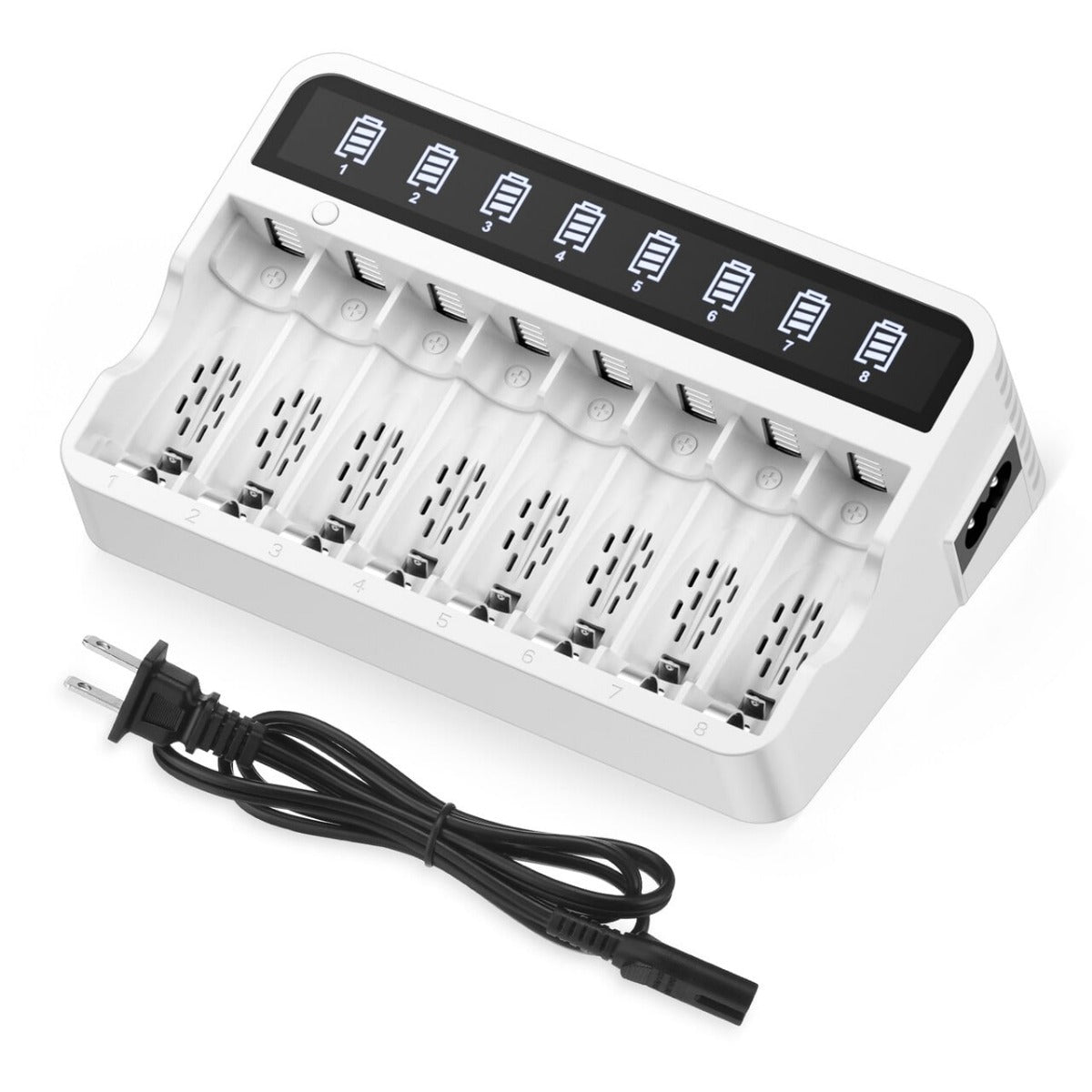 EBL FY-808 8-Bay AA AAA Ni-MH Ni-CD Individual Battery Charger