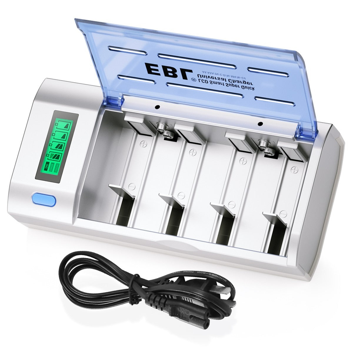 EBL 906 Smart Battery Charger for C/D/AA/AAA/9V Rechargeable Batteries