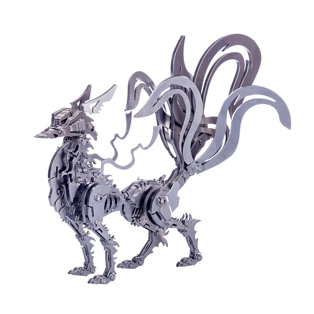 DIY 3D Metal Large Nine-tailed Fox Puzzle Model Assembly