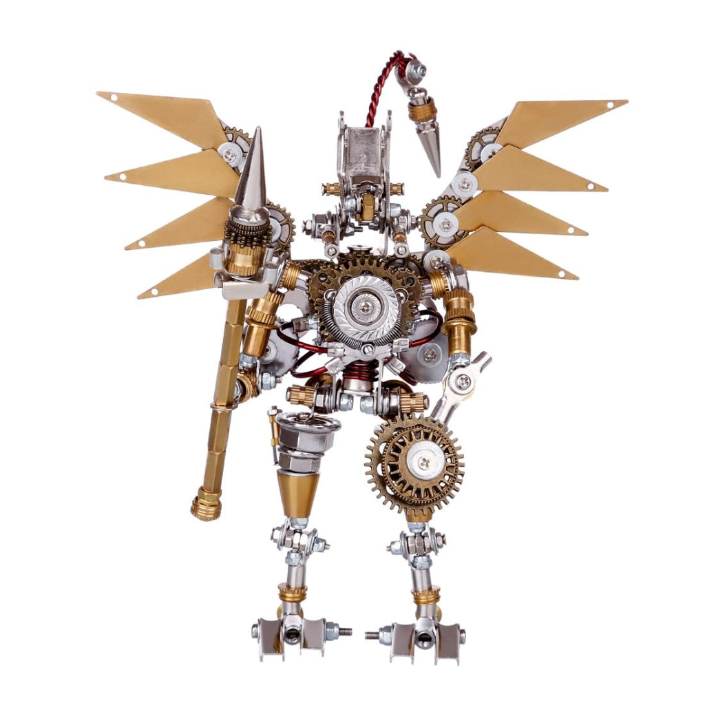 Golden Mechanical Angel DIY Metal 3D Assembly Puzzle Toys