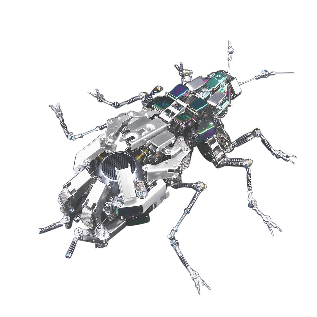 Customized 995pcs Mechanical Cockroach Mecha Metal Assembled Insect Model with Bluetooth Speaker