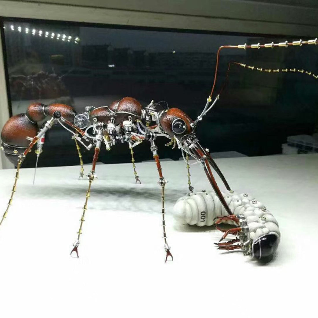 Myrmecia Pilosula Ant Metal Steampunk Insect Sculpture  Assembled Model Kits