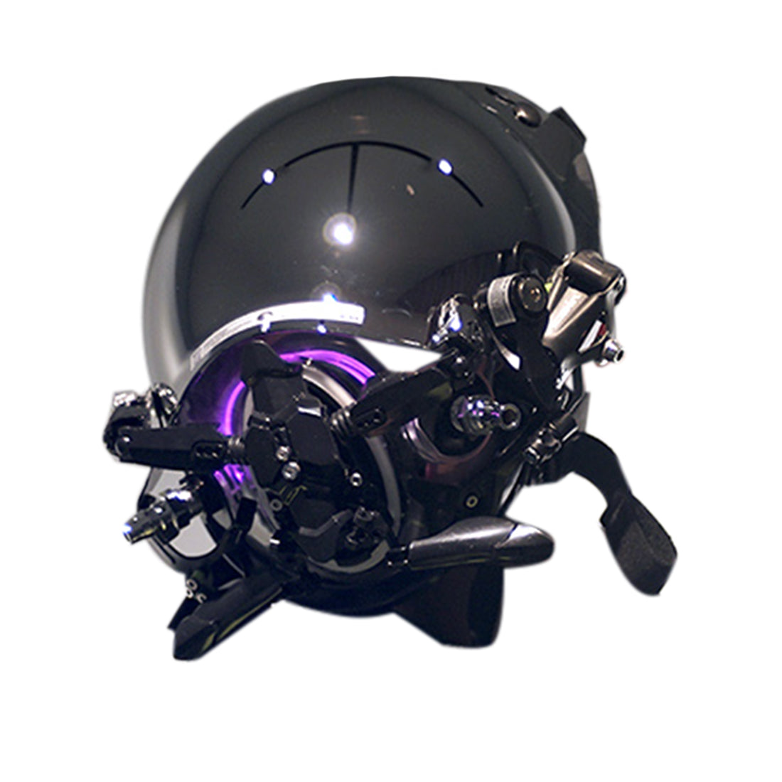 Punk Future Tech Motorbike Helmet Mask with Light Cosplay