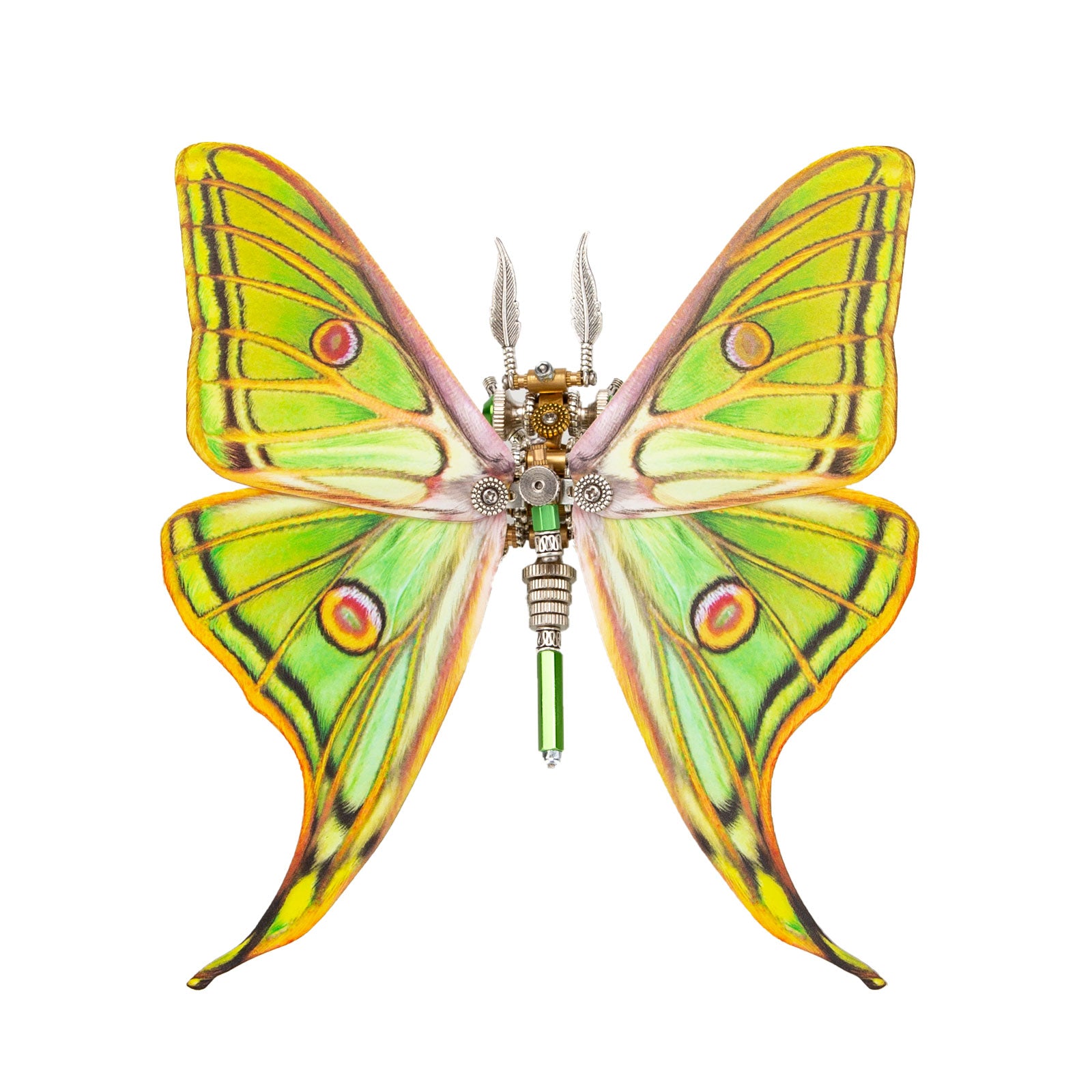 Steampunk Metal Spanish moon Moth 3D Model Puzzle Kits