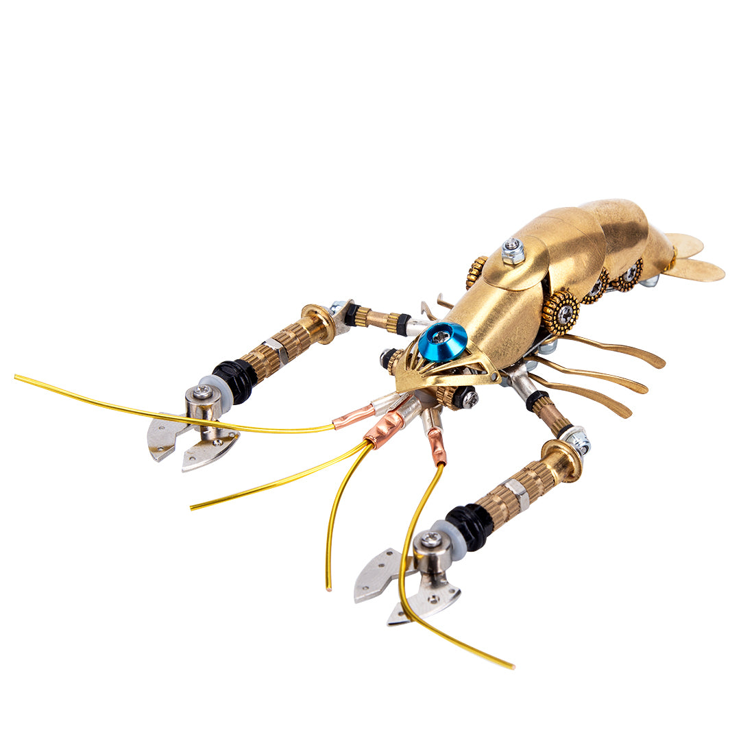 Steampunk Metal Mini Lobster DIY Assembly Model Building Kit for Children