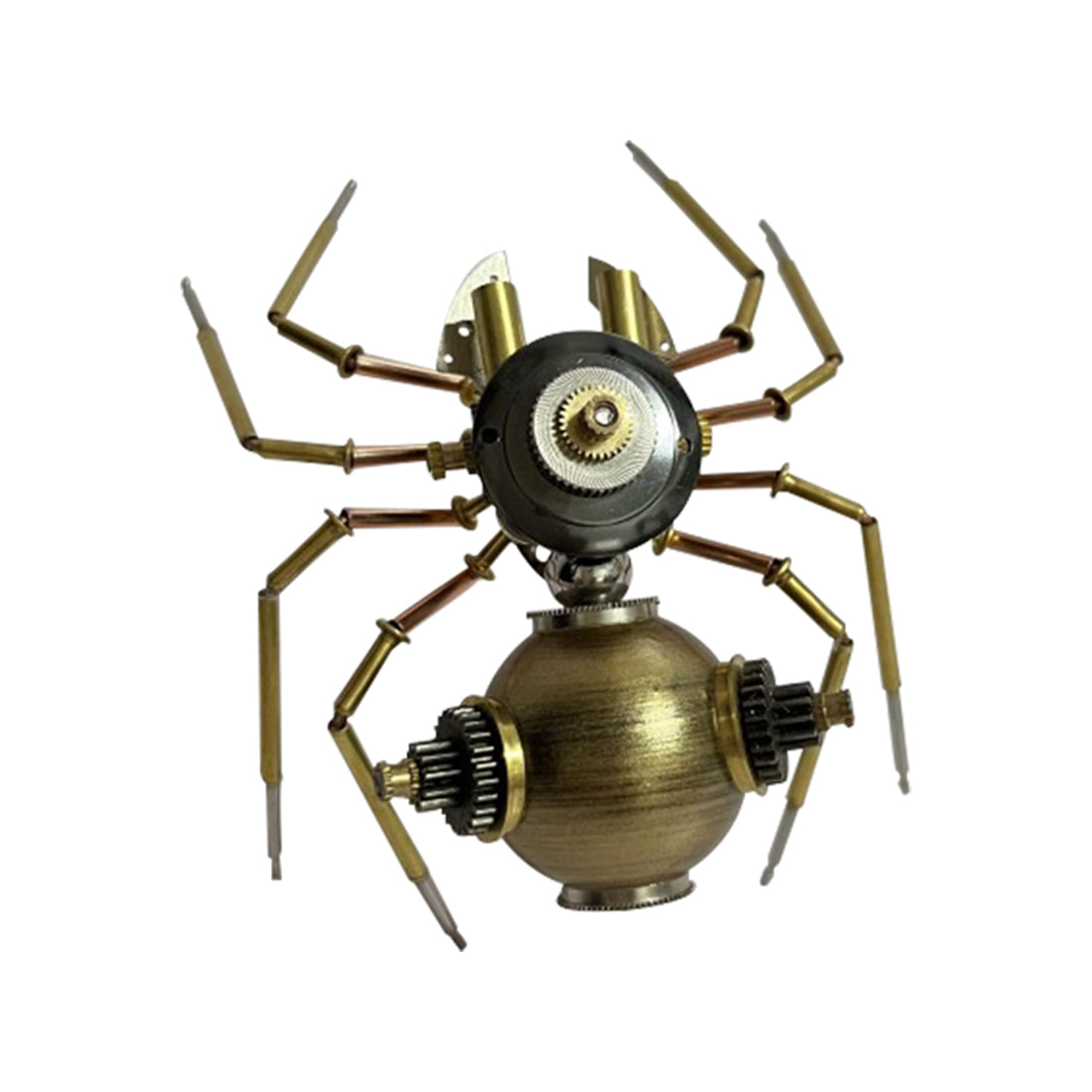 Steampunk Green Spider Metal Craft Model