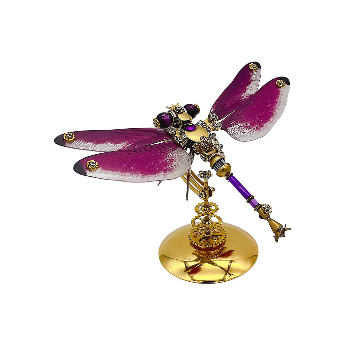 Steampunk Elegant Dragonfly 3D Mechanical Insect DIY Assembly Model (200+PCS)