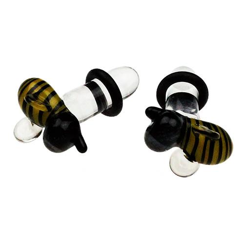 Bumble Bee Plugs by Glasswear Studios