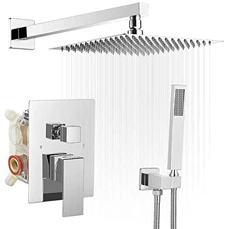 2-1 function Wall Mounted Shower System Polished Chrome