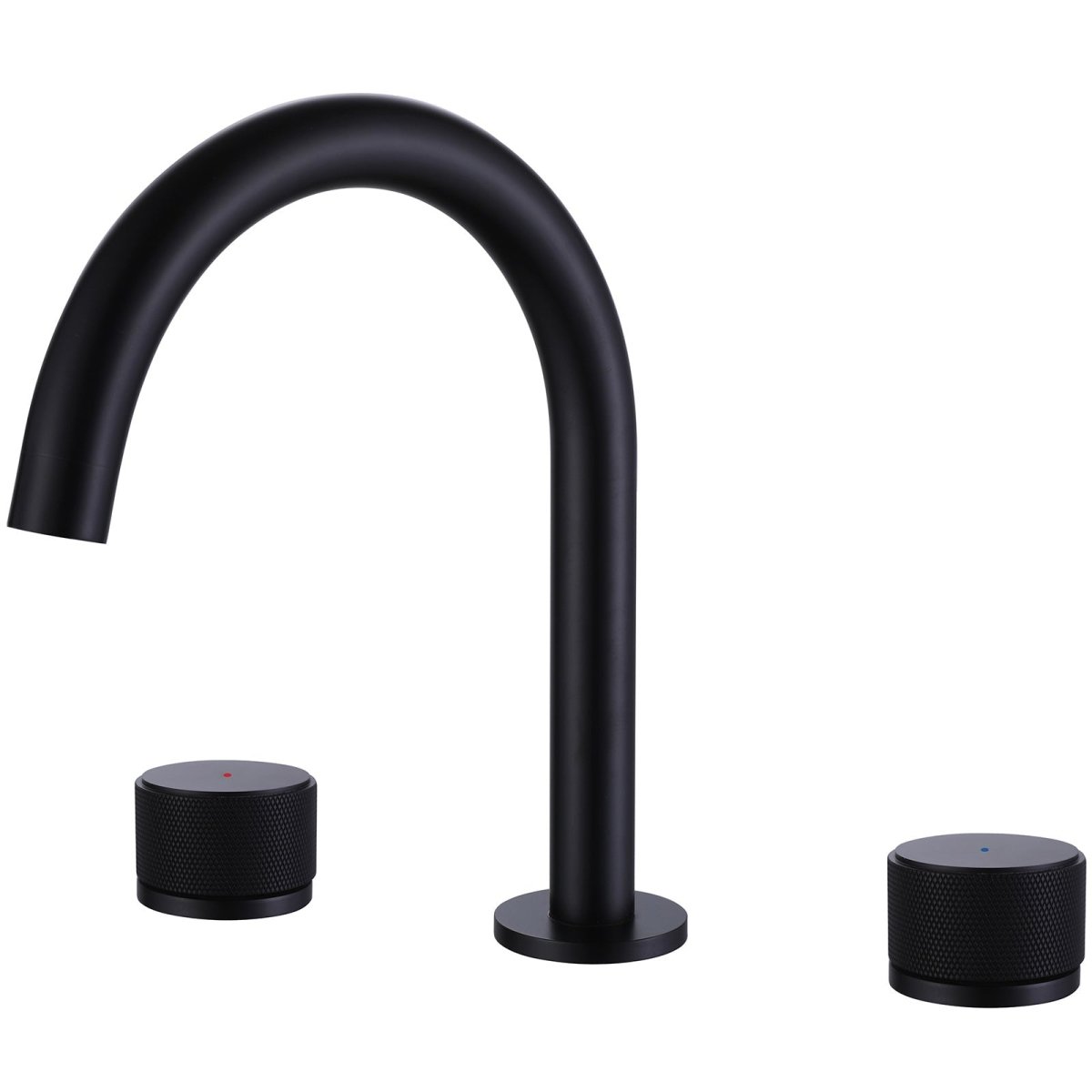 8 Inch 2-Handle Widespread 3 Holes Bathroom Sink Faucet Black