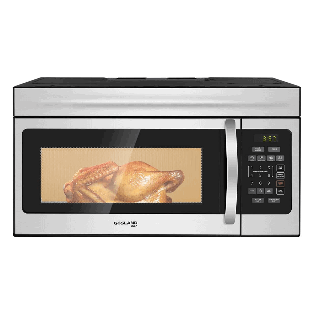 GASLAND Chef 30 Inch 1.6 Cu. Ft. 300 CFM Range Hood Stainless Steel Over-the-Range Microwave Oven