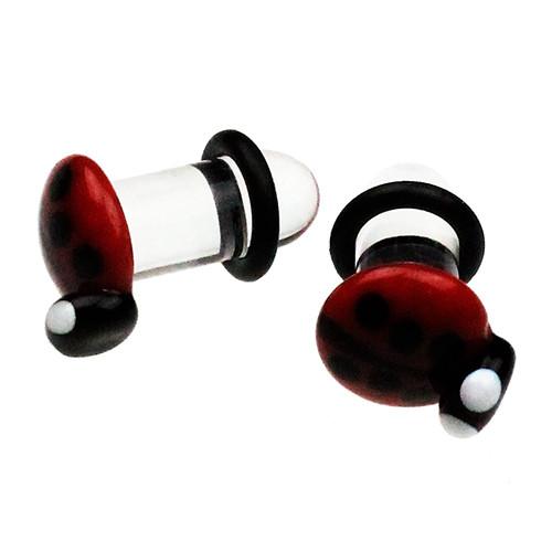 Ladybug Plugs by Glasswear Studios