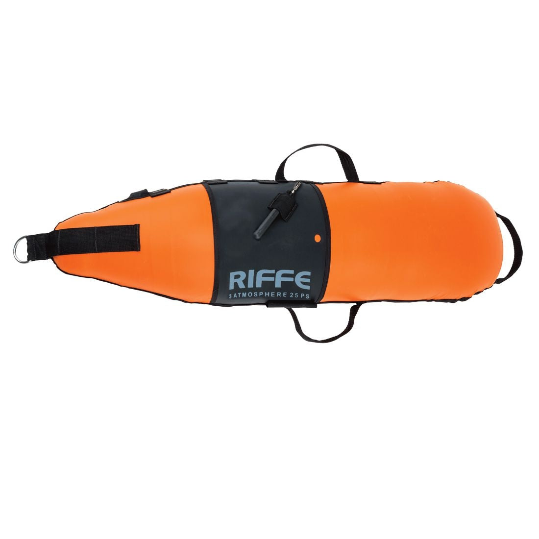 Riffe 3 Atmosphere Torpedo Dive Signal Marker Buoy SMB Float plus Air Gauge & Adapter