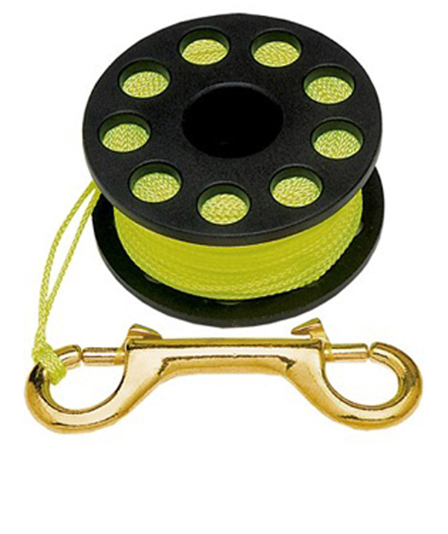 Finger Reel with Brass Clip Wreck Scuba Diving Tech Spool 3 Sizes