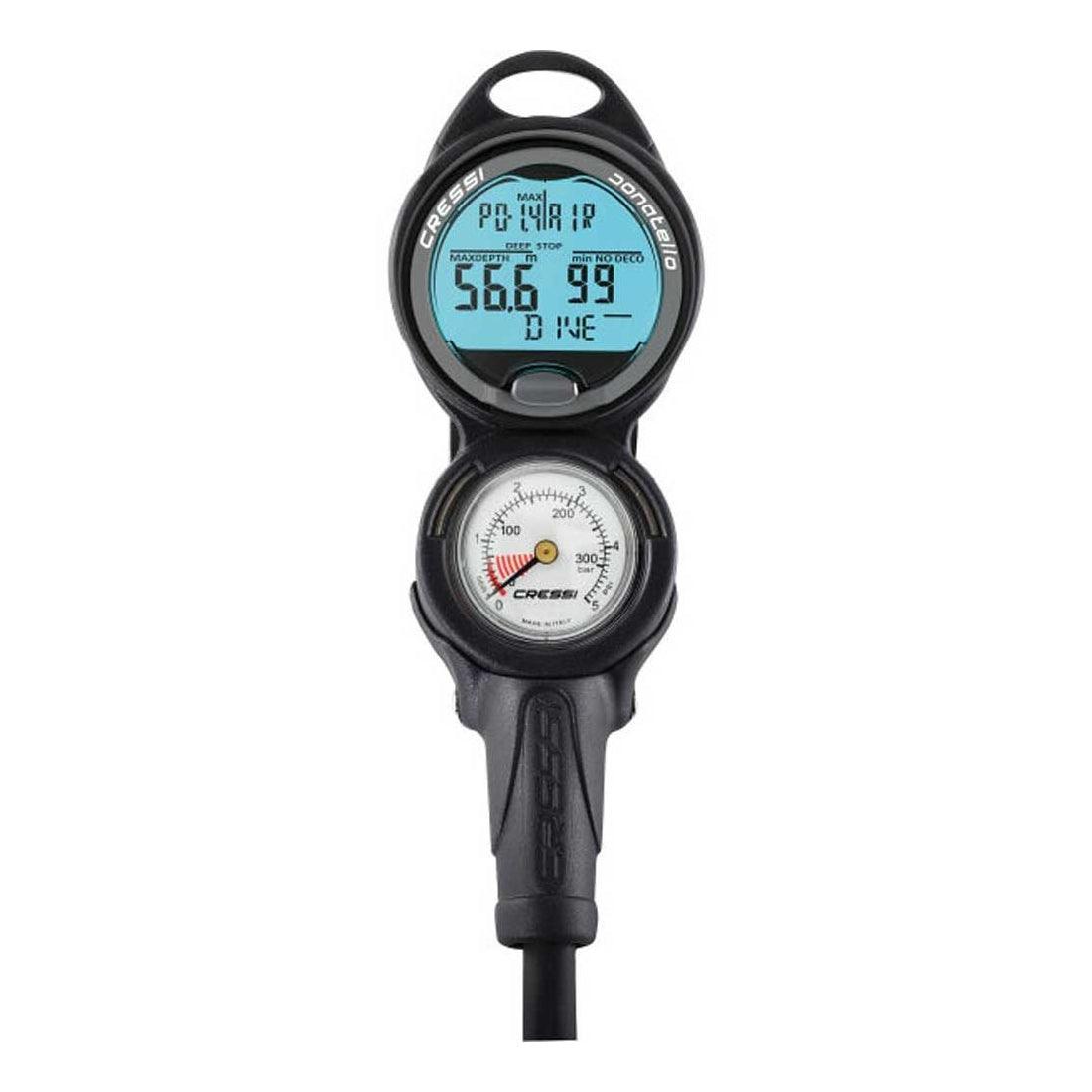 Cressi Donatello 2 (Global Fluo) Gauge Console Scuba Diving Computer and Pressure Gauge