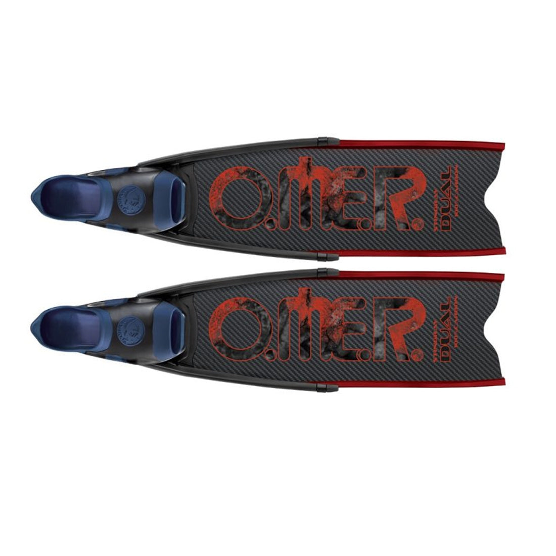 Omer Lady Dual Carbon Womens Free Diving Spearfishing Fins Pair