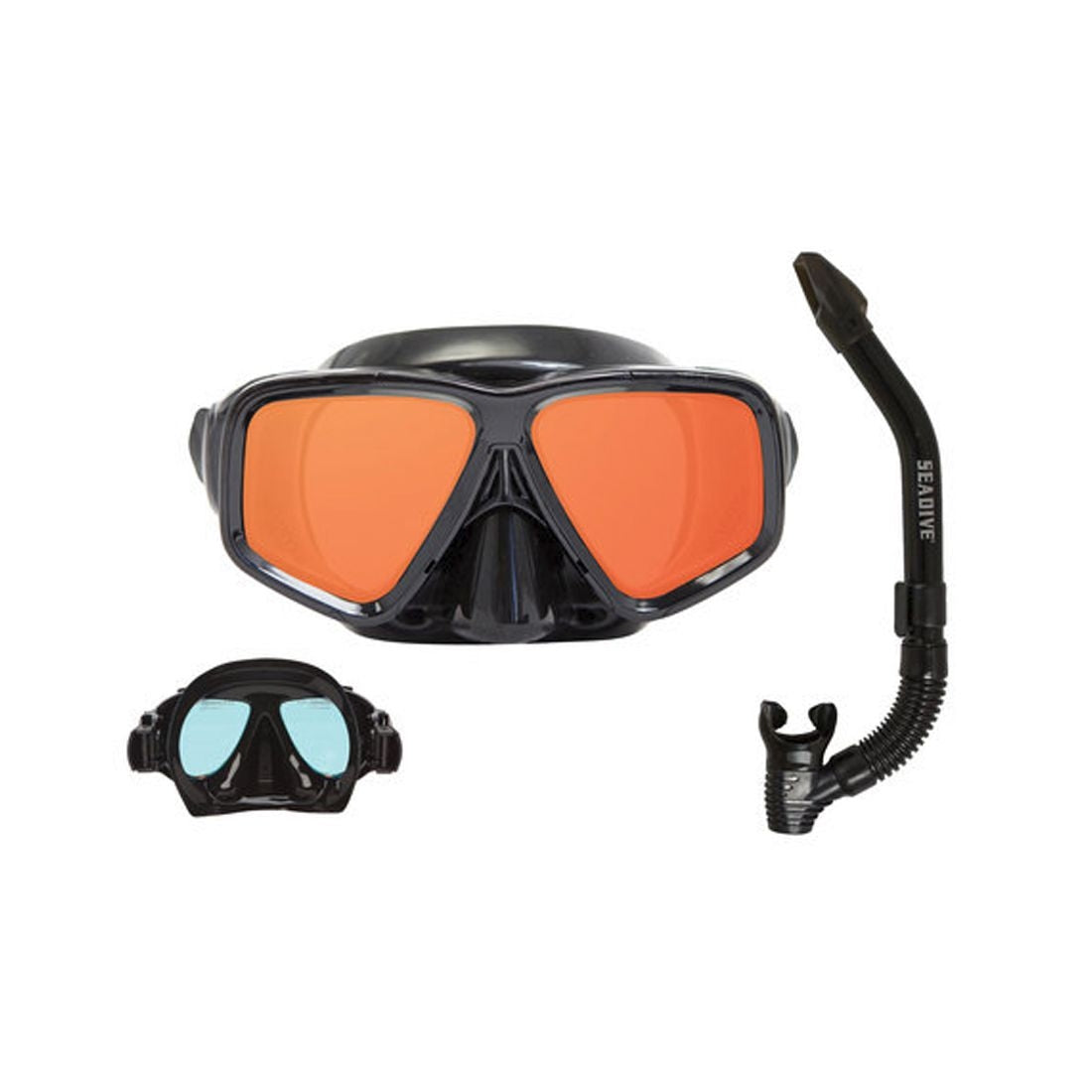 Oceanways SeeSharp Mask Snorkel Combo Snorkeling Set