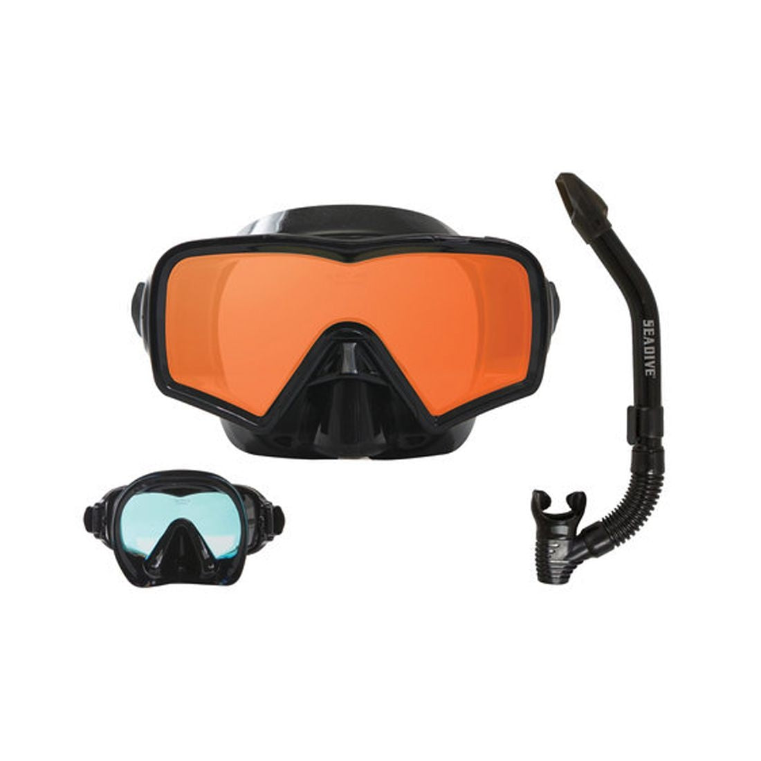 Oceanways SeeSharp SL Mask Snorkel Combo Snorkeling Set