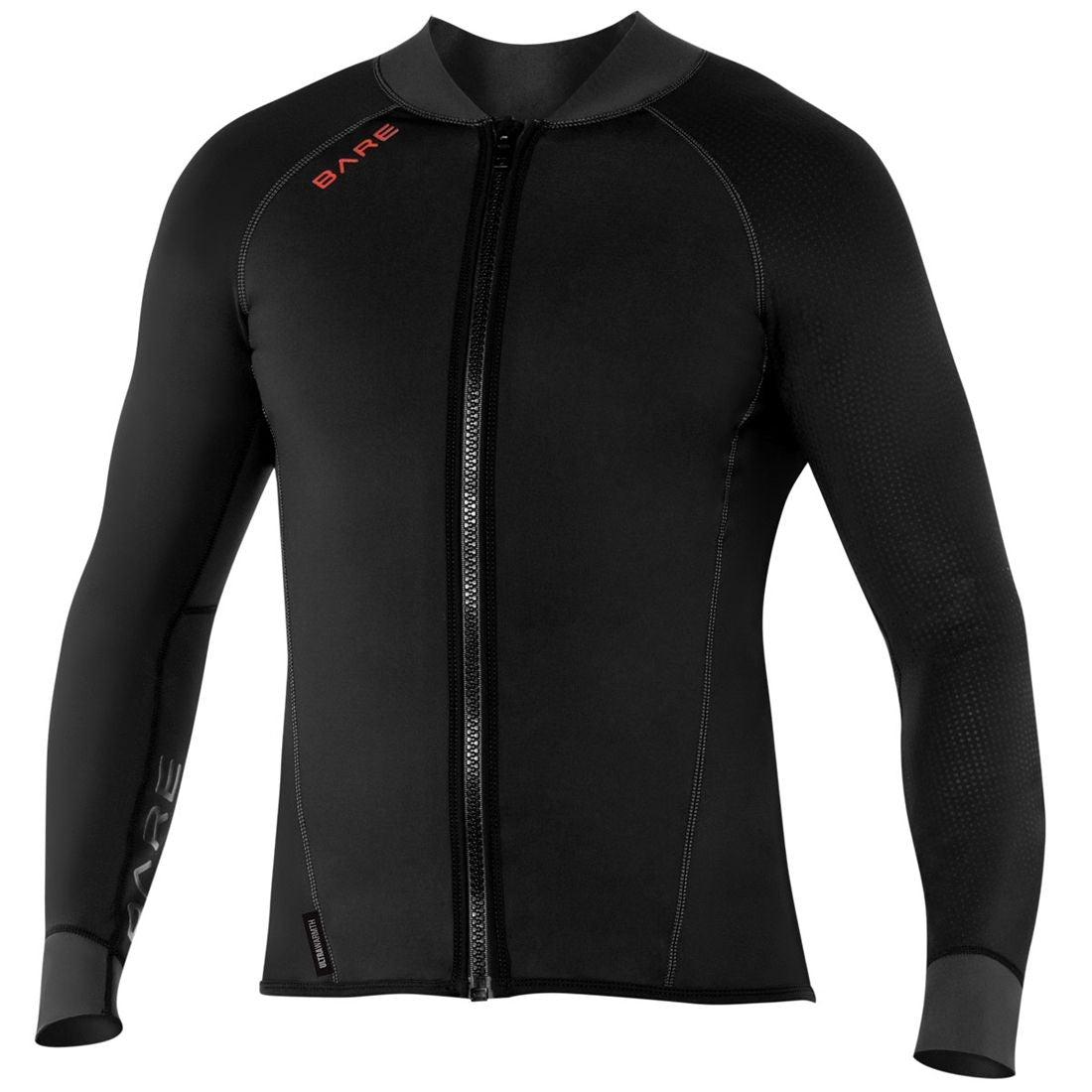 Bare Mens Exowear Front Zip Jacket Wet/Dry Undergarment