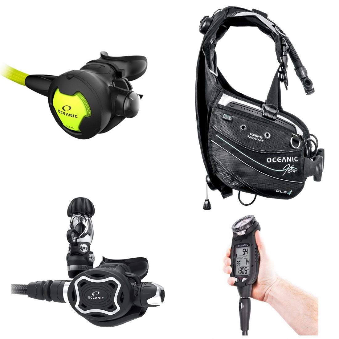 Oceanic Scuba Package Hera BC, Pro Plus 4, Zeo Regulator, Alpha 10 Octopus