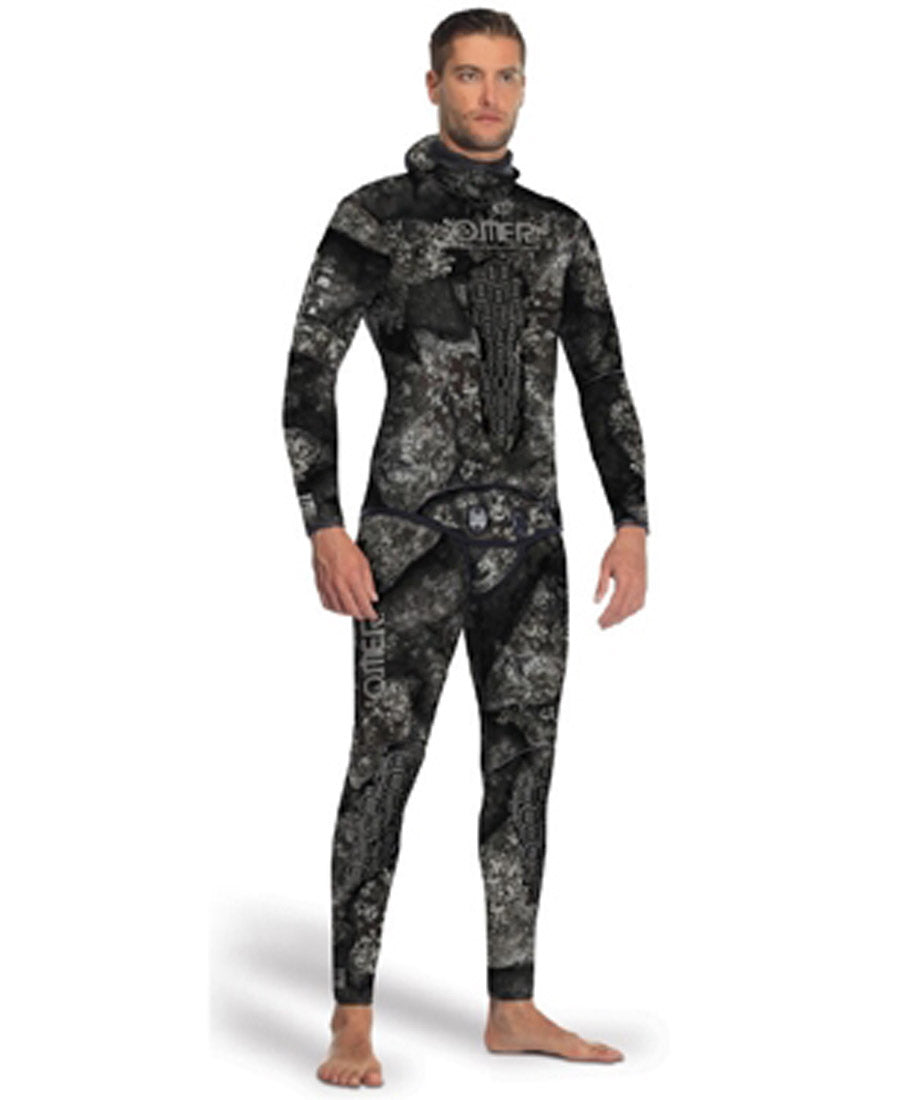 OMER Blackstone 3mm 2-Piece Men's Freediving & Spearfishing Camo Wetsuits - Top and Bottom