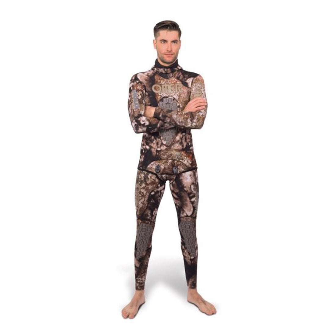 OMER 5mm Holostone Camouflage Freediving & Spearfishing Wetsuits - Top and Bottom