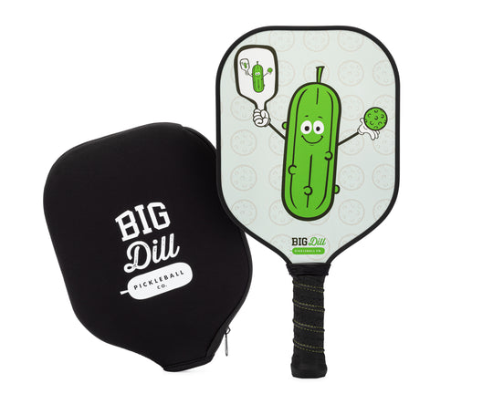 Big Dill Pickleball Co. Infinity Fiberglass Pickleball Paddle with Neoprene Cover